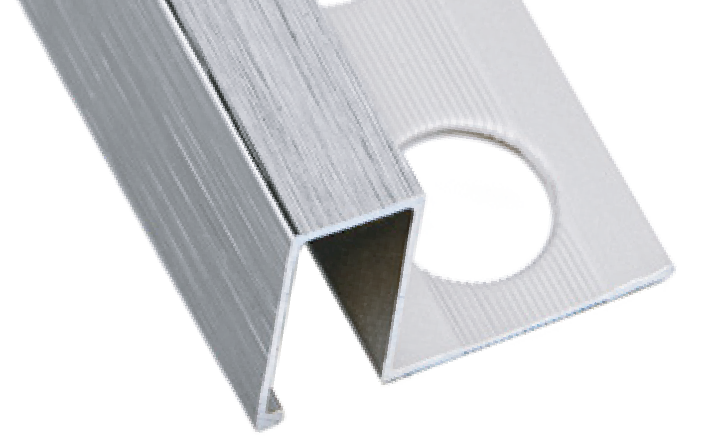 LISTELO DE ALUMINO CUADRADO PLATA LIJA (CEPILLADO)