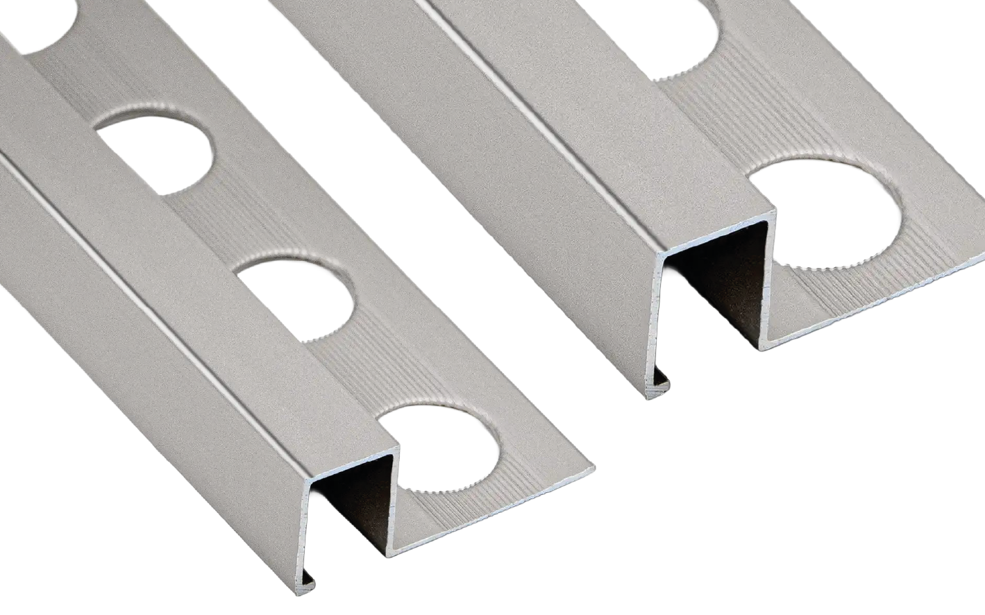 LISTELO DE ALUMINO CUADRADO PLATA BRILLO