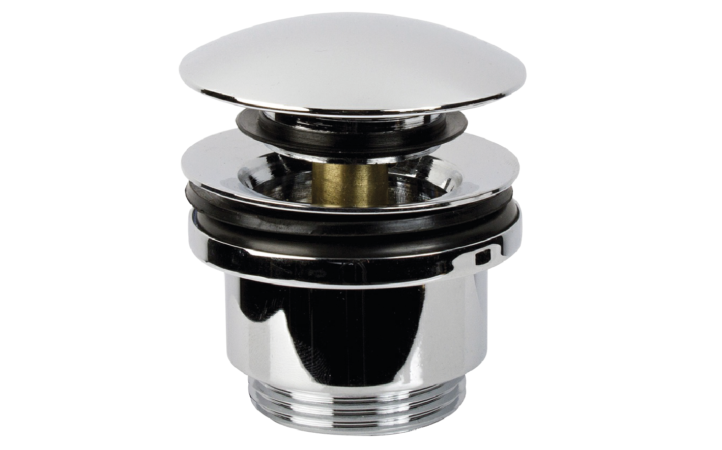 VÁLVULA DESAGÜE UNIVERSAL METALICA sistema click-clac 1 1/4" Cromo Brll