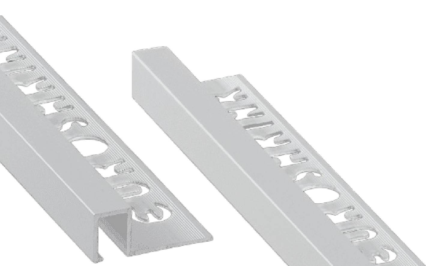 LISTELO DE ALUMINO CUADRADO PLATA MATE